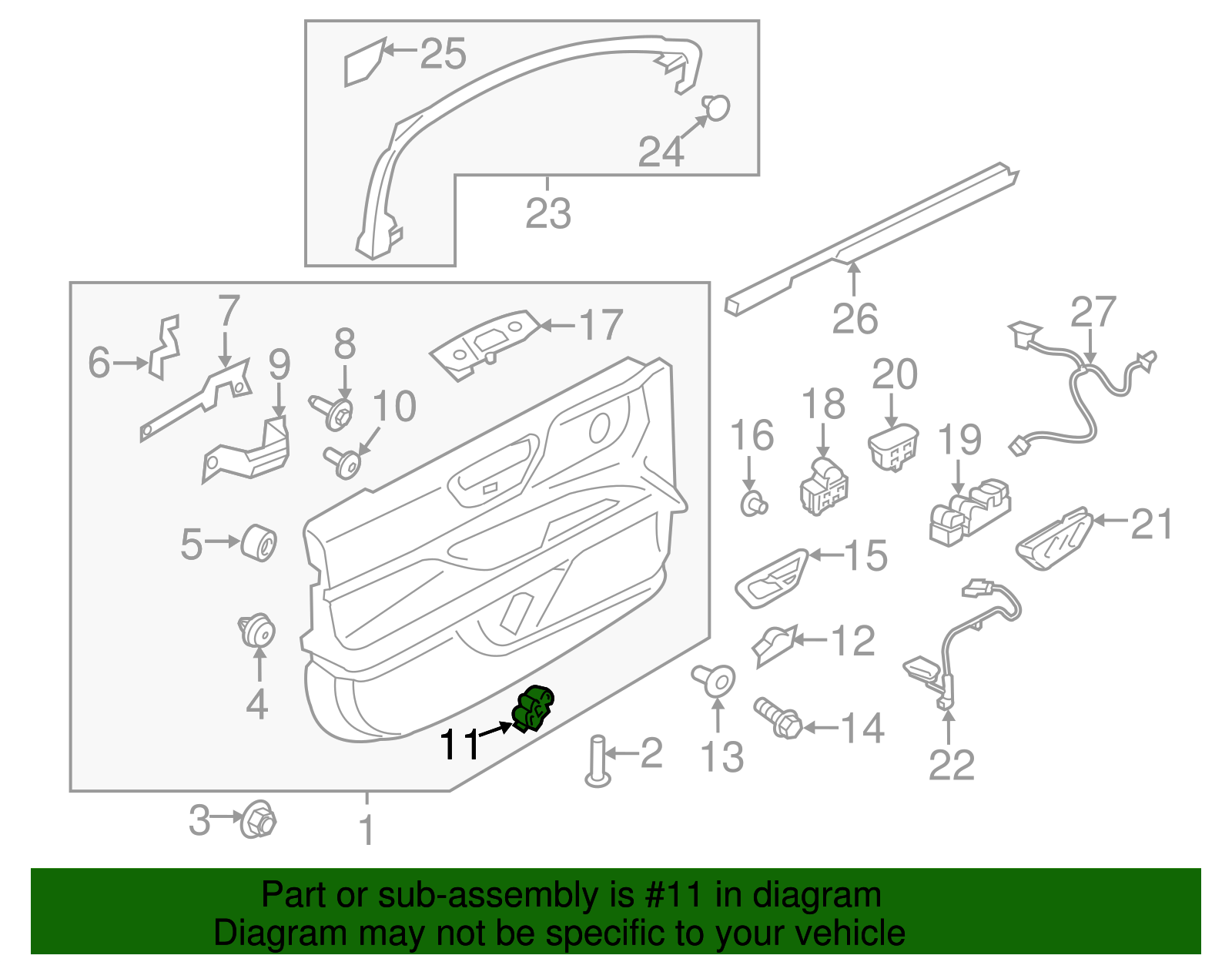 Handle, Inside - Ford (GD9Z-5422601-AH)