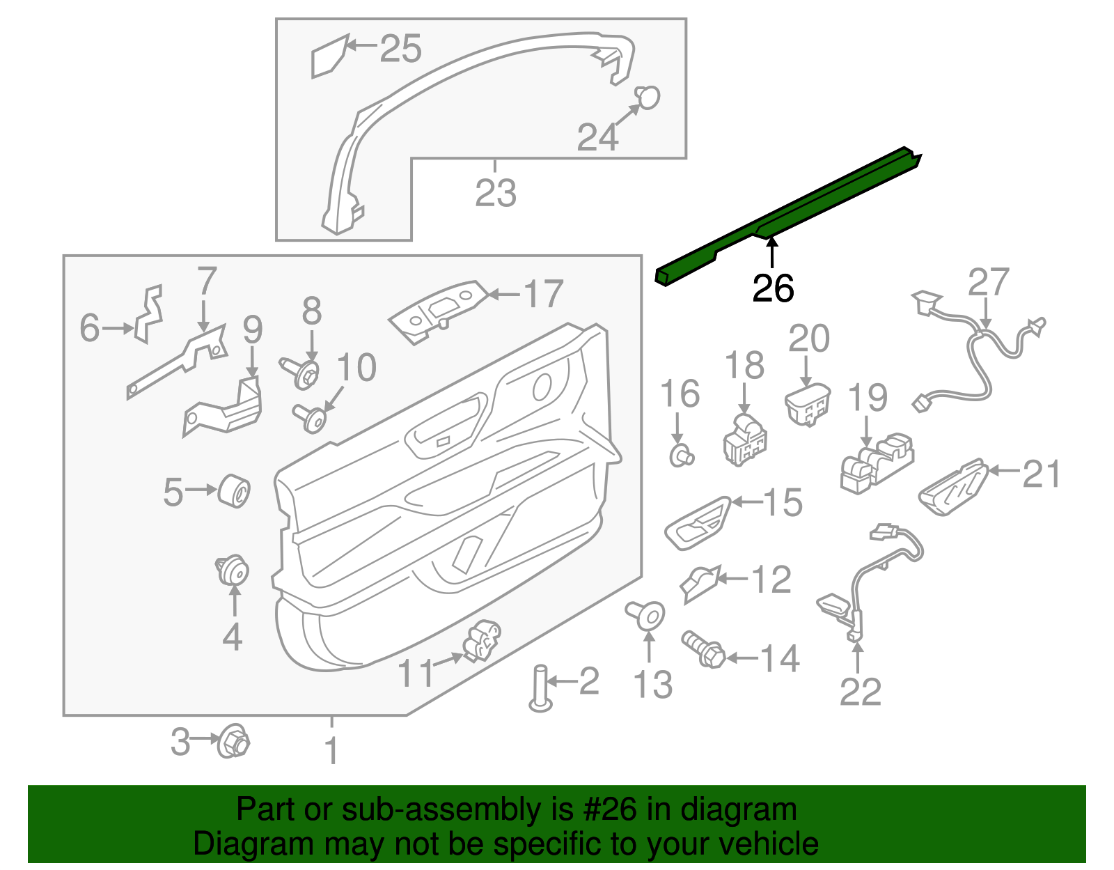 Belt Weather-Strip - Ford (GD9Z-5421457-A)