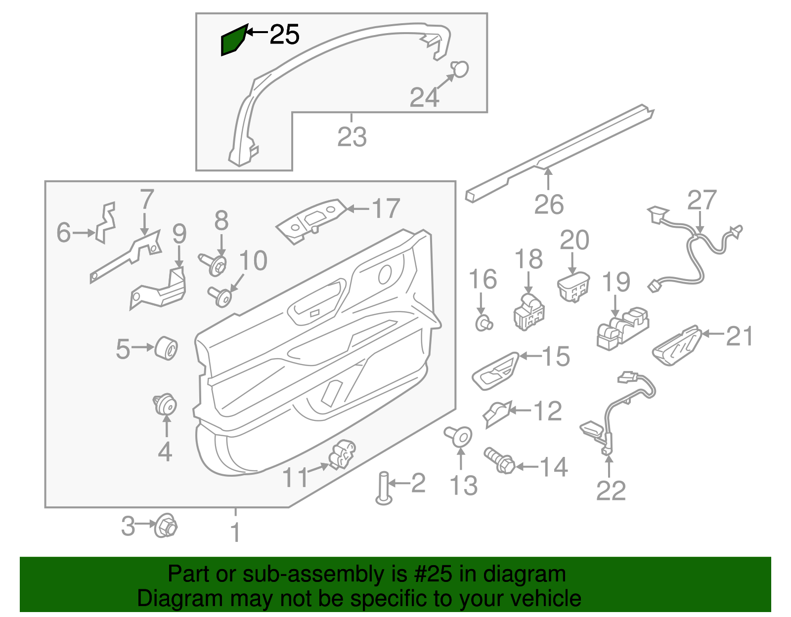 Window Molding Pad - Ford (GD9Z-99044E84-A)