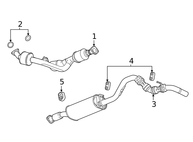 2015-2021 GM Muffler & Pipe Insulator 23469850 ...