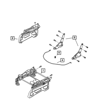 Jeep Wrangler YJ Driver Side Front Seat Bracket Risers – Left Inboard/Outboard