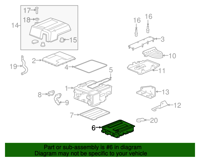 20082013 GM Battery Energy Control Module 84442220 GM