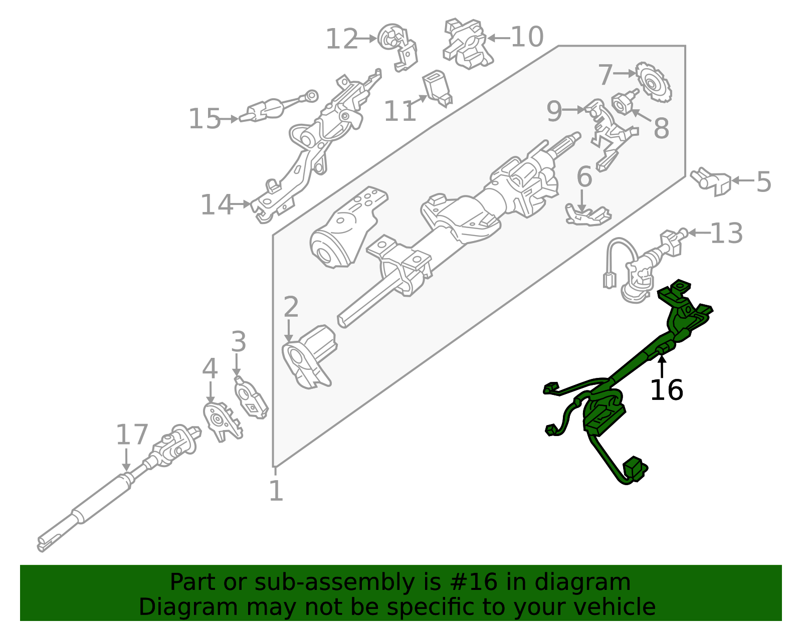 Steering Column Wiring Harness - GM (84427142)
