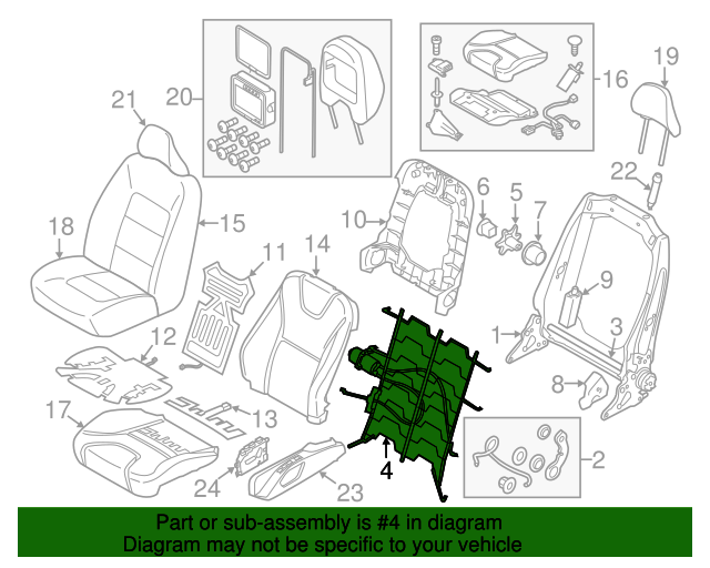 20112018 Volvo Lumbar Support 31351635