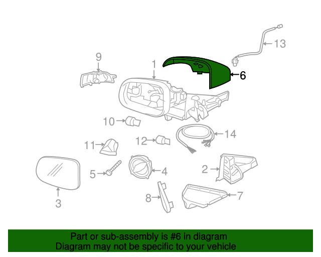 39894340 - Mirror Cover 2007-2016 Volvo | Euro Parts 4 Less