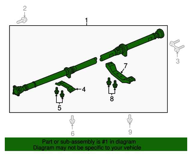 20152019 Ford Flex Drive Shaft FA8Z4R602A Varsity Ford