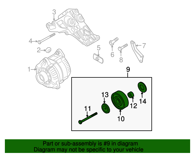 119257S00B Idler Pulley 20042017 Nissan Nissan OEM Parts Direct