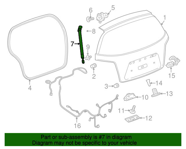 Genuine GM Support Rod Seat 95936797