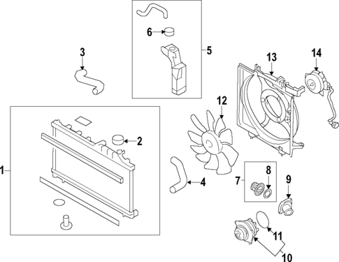 Radiator & Components for 2012 Subaru Impreza Subaru Parts Store