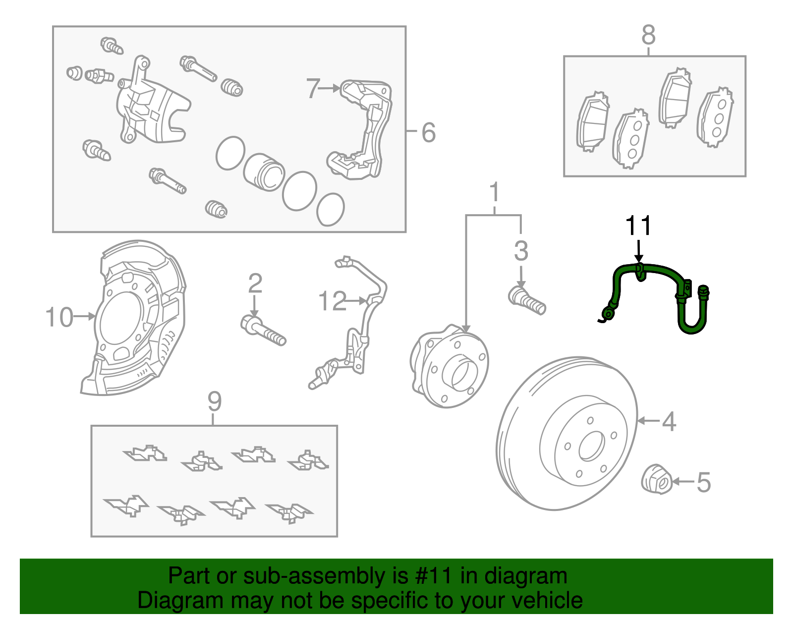 Brake Hose - Scion (90947-02G30)