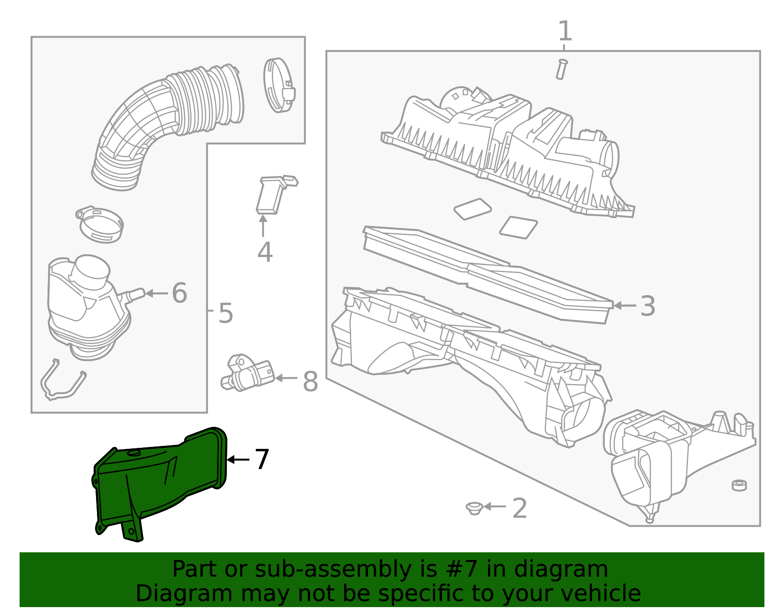 F Duct - Cadillac (84107707)