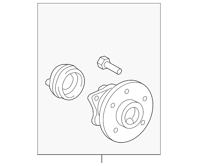 Toyota 42450-12170 Axle Bearing and Hub Assembly