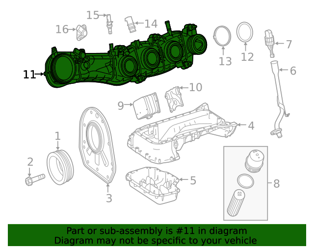 1770900037 Intake Manifold 20182021 MercedesBenz MercedesBenz USA Parts