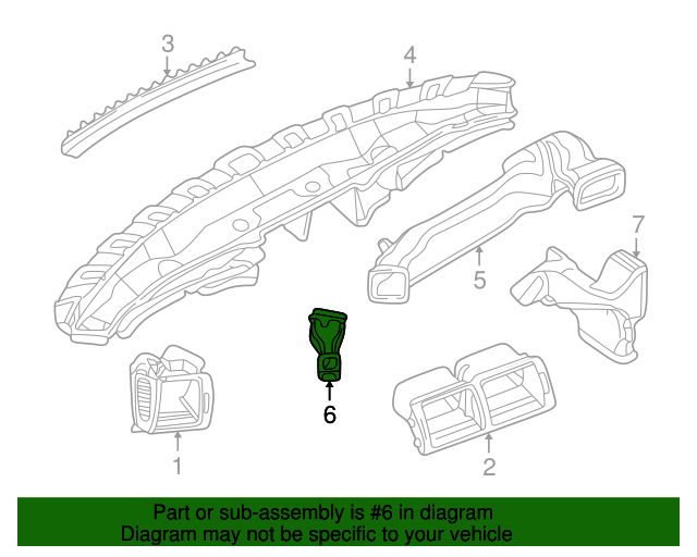 64228207902 - 1999-2006 BMW Defroster Duct (64-22-8-207-902) | BMW of ...