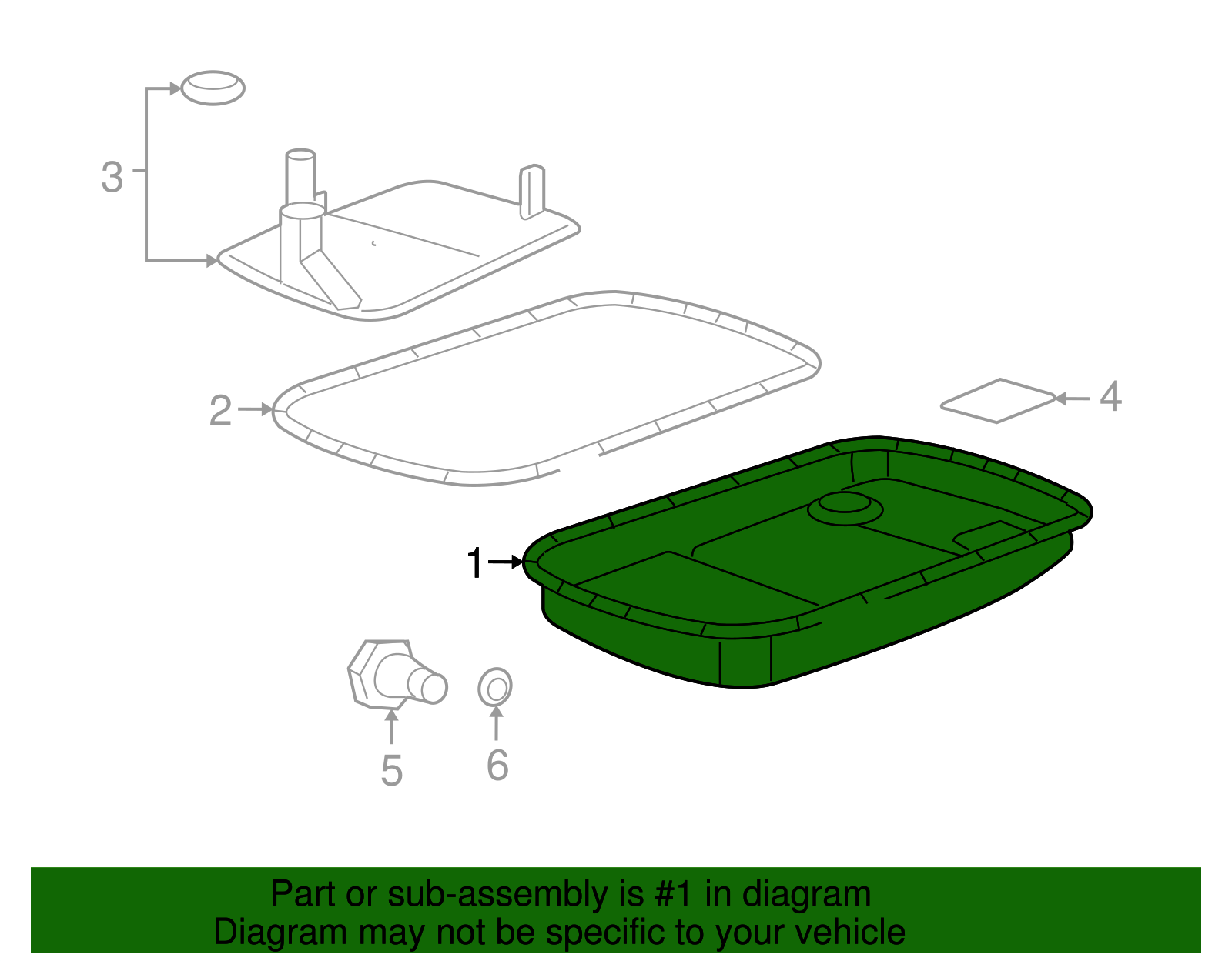Automatic Transmission Fluid Pan Kit - GM (96043180)