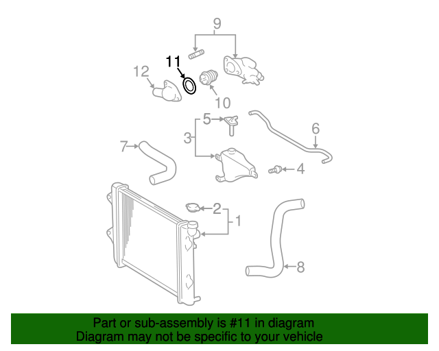 19982009 Toyota Thermostat Gasket 1634650010 Toyota Parts