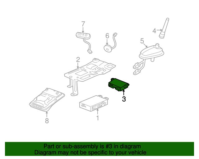 20062022 GM Communication Interface Module Battery 88861186 GM
