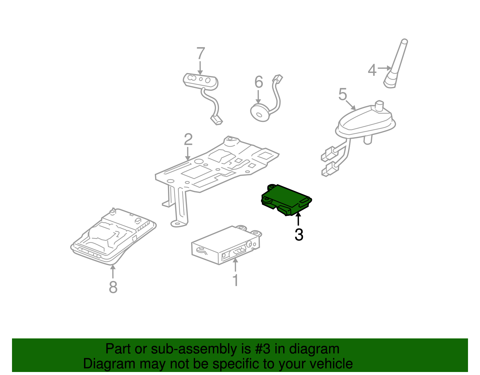 Communication Interface Module Battery - GM (88861186)