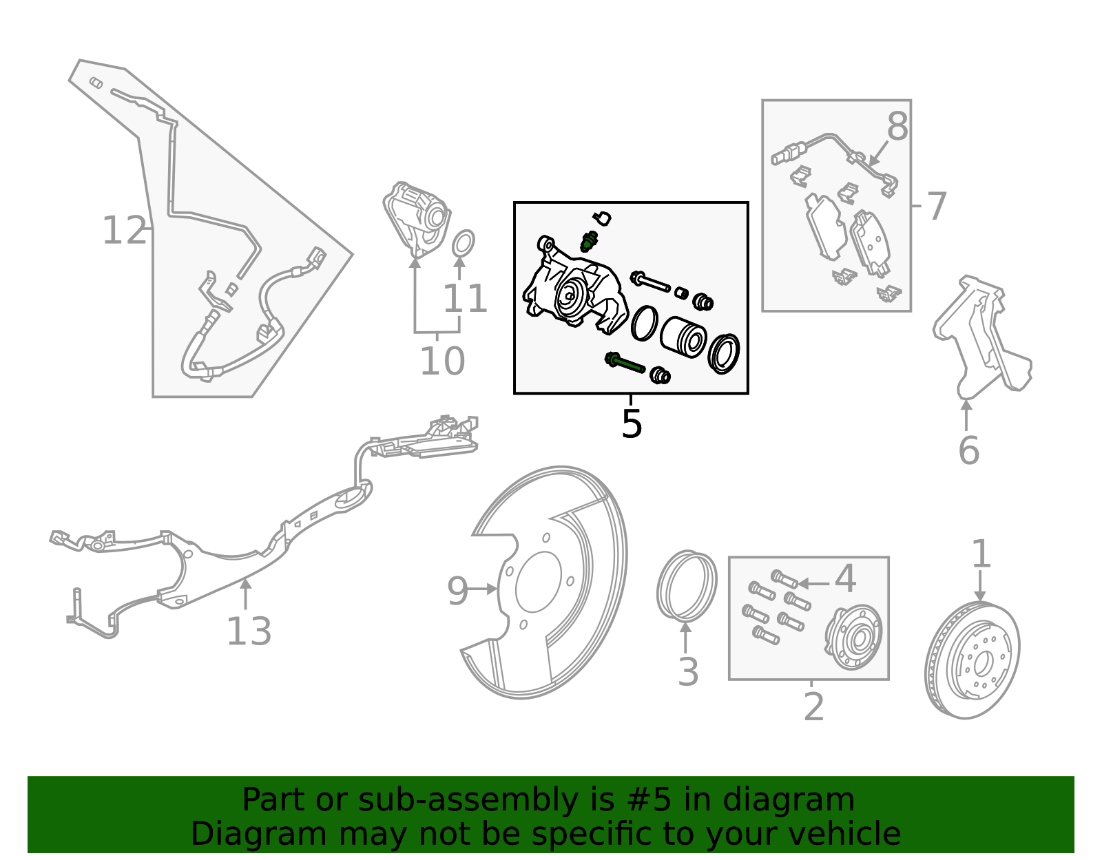 Disc Brake Caliper - GM (13537062)