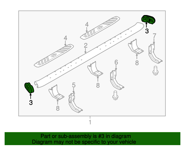 20112016 Ford Running Board End Cap BC3Z16A454A OEM Parts Online