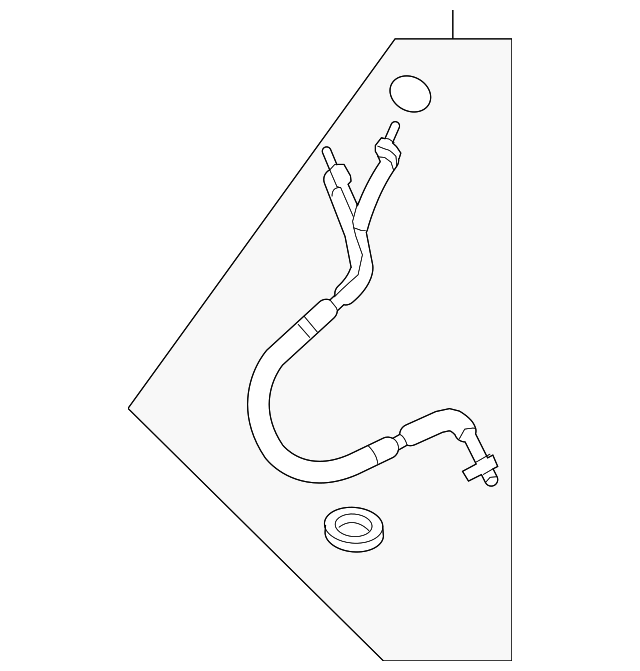 Motorcraft™ A/C Refrigerant Suction Hose - Ford (YF-37389)