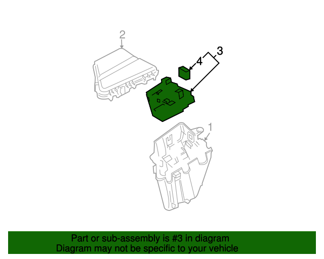 2003 Cadillac CTS Engine Wiring Harness Junction Block 25743730