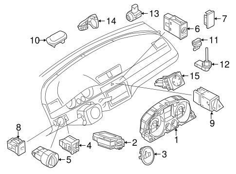 Cluster & Switches for 2013 Volkswagen CC #0