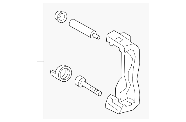 9074239400 - Caliper Mount 2019-2024 Mercedes-Benz | Mercedes-Benz 
