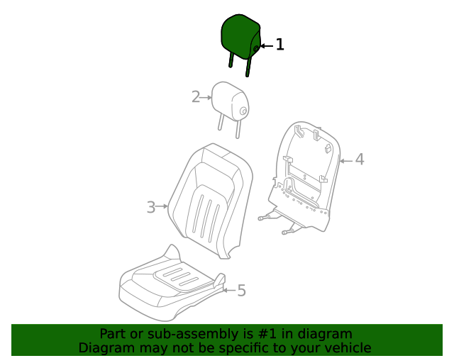 2020-2023 Land Rover Headrest LR130654 | AutoNationParts.com