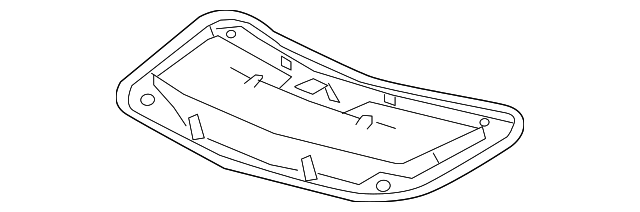 Hood Air Extractor Water Deflector - GM (84052648)