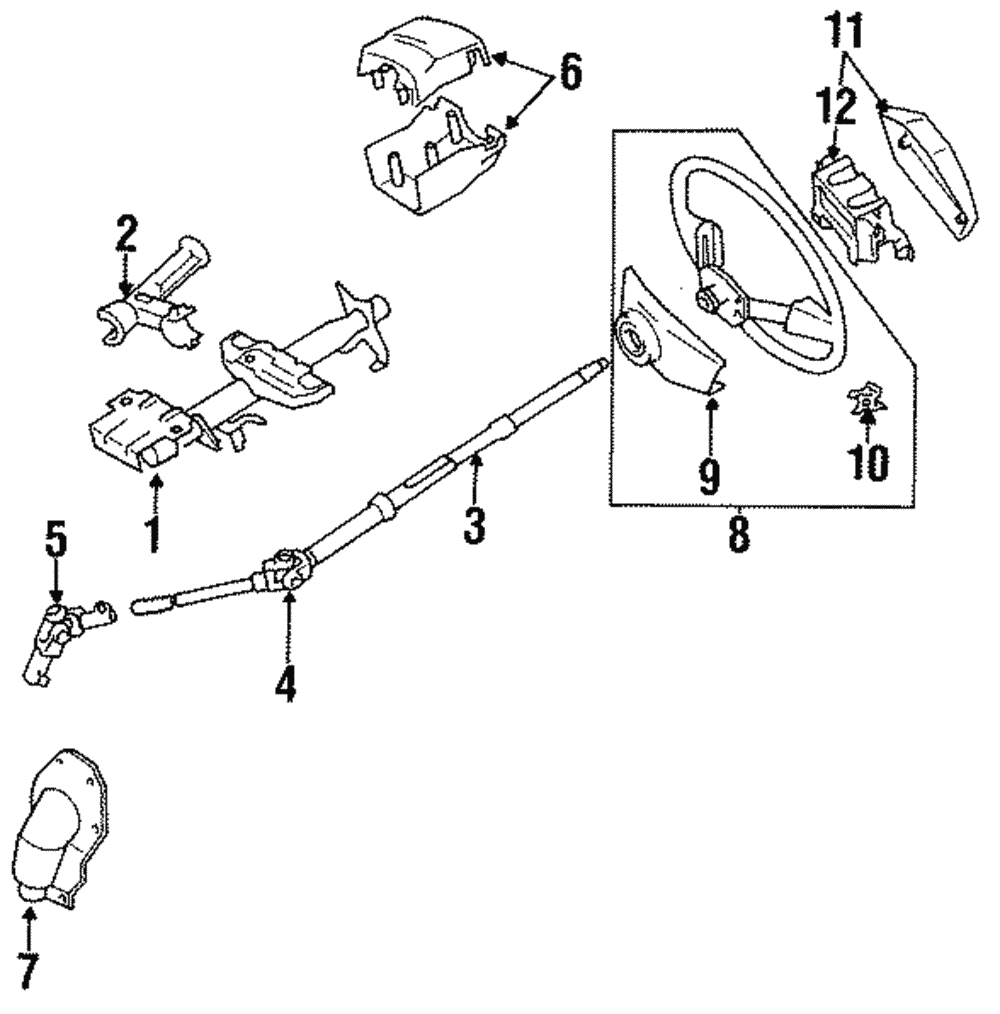 Shaft Assembly - Toyota (45210-12400)