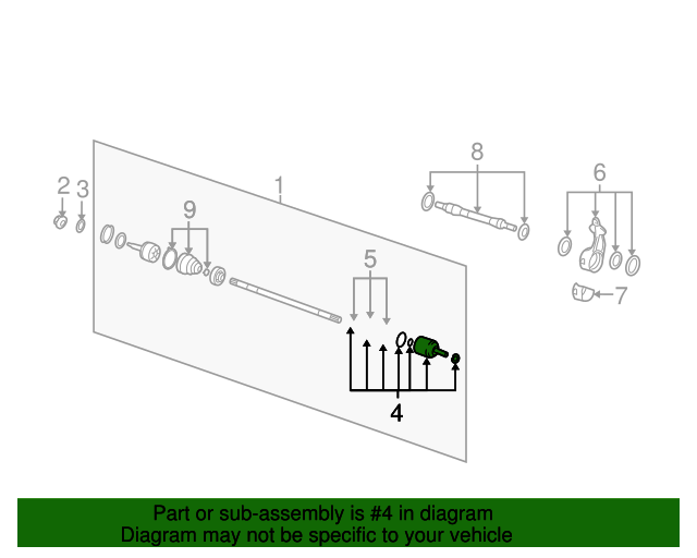 4950526850 Cv Joints 20012006 Hyundai Santa Fe World OEM Parts