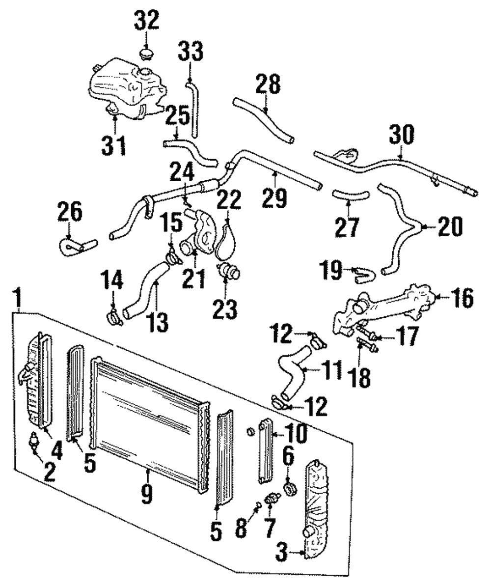 Tank Assembly, Rad Otlt - GM (52491856)