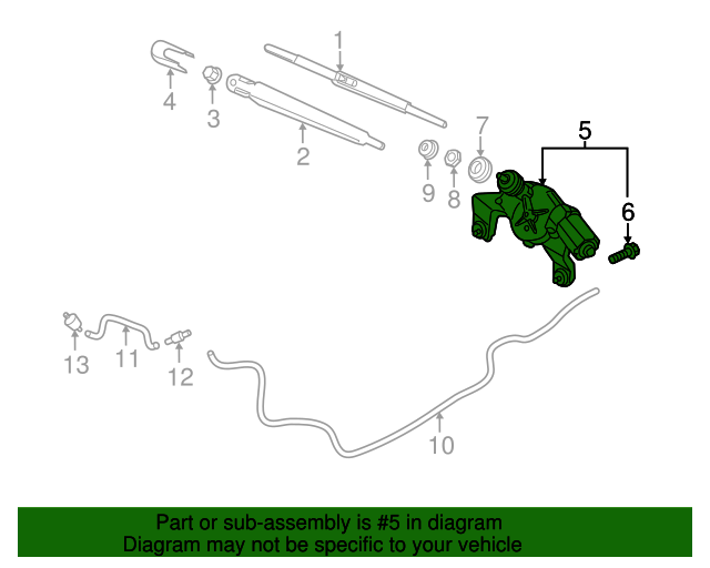20132019 Hyundai Wiper Motor 98700B8000 OEM Parts Online