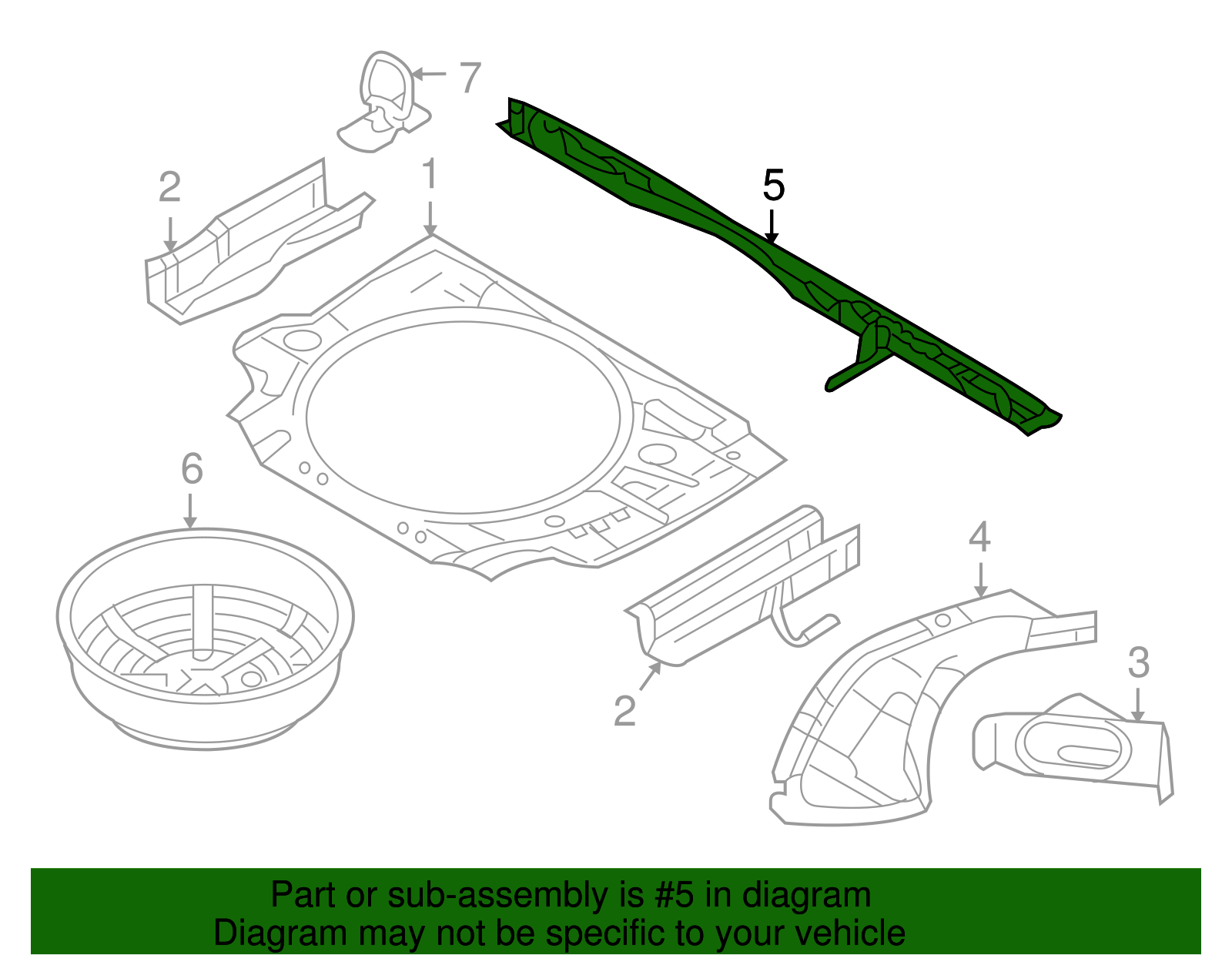 Sill, U/B #6 Cr - GM (93180533)