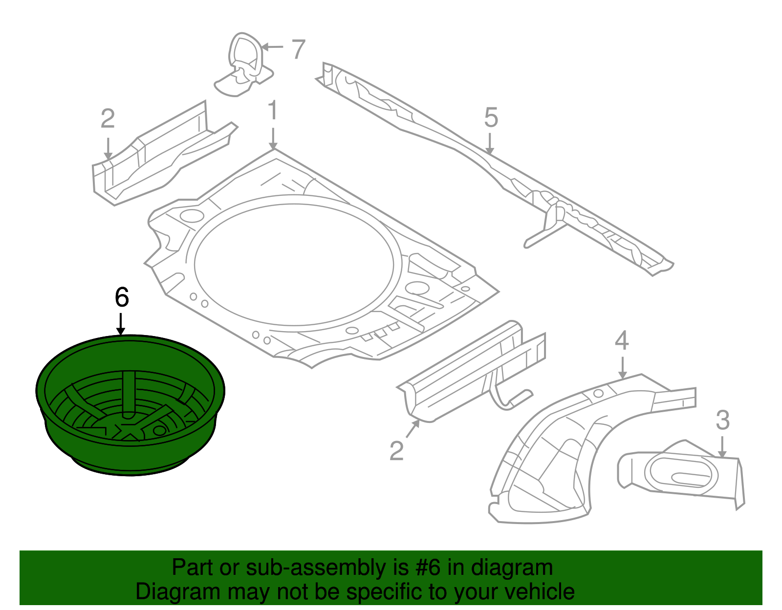 Panel, Spa Whl Well - GM (94707388)