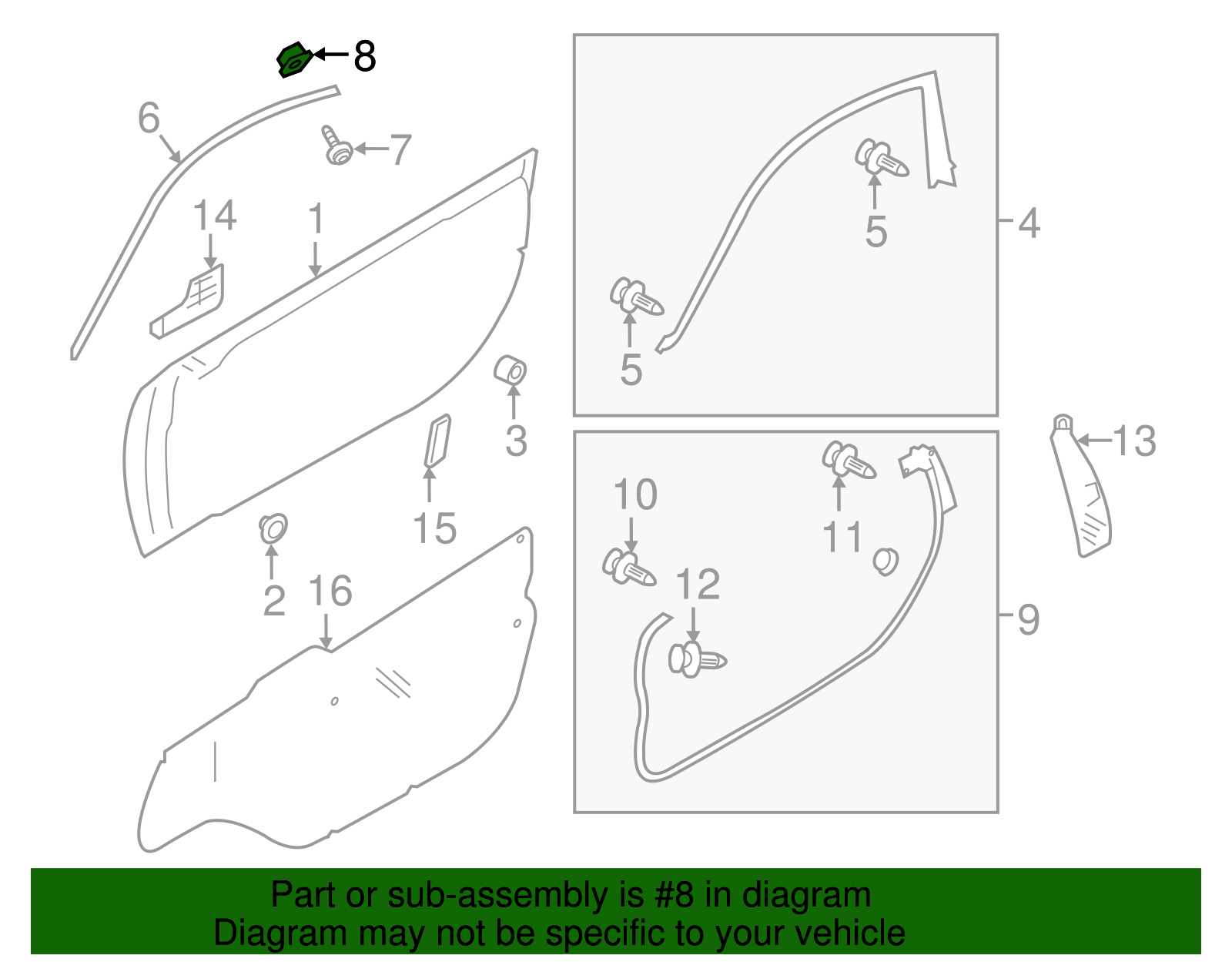 Molding Grommet - Scion (SU003-01629)