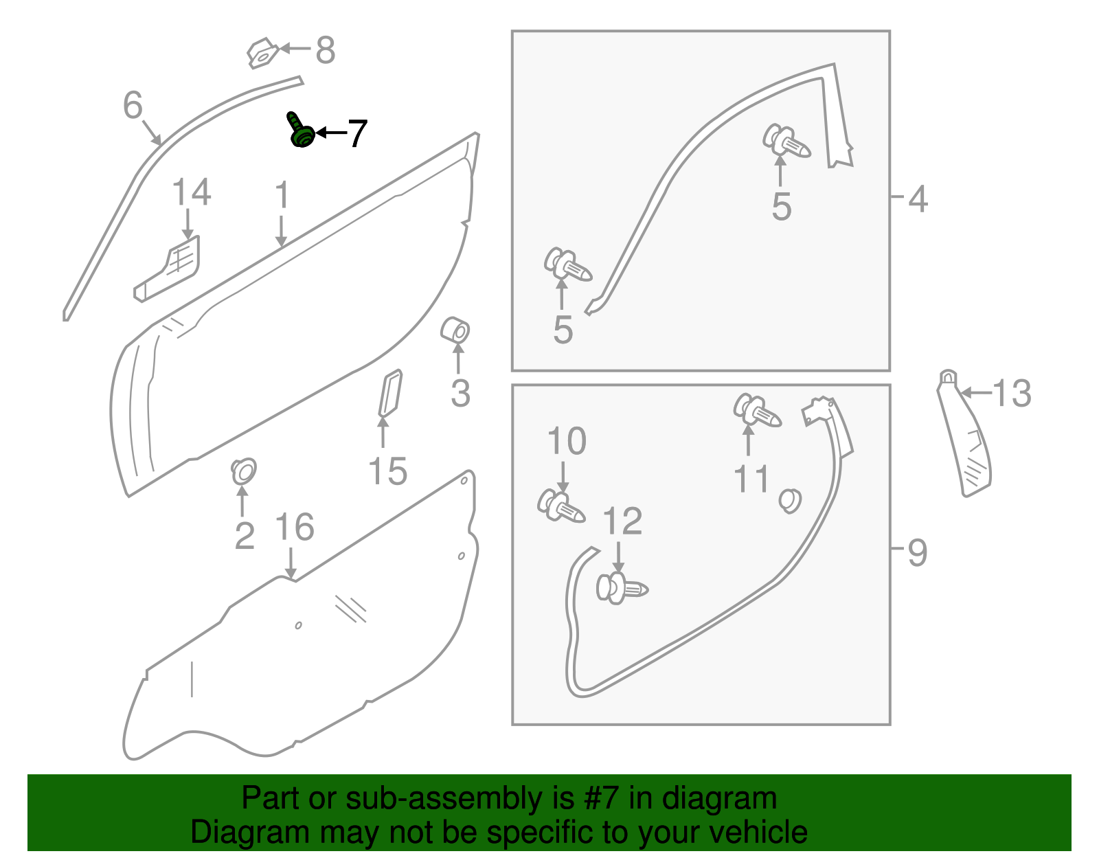 Molding Screw - Scion (SU003-02920)