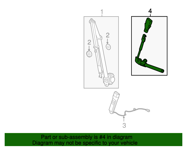 20162017 Chevrolet Spark Jet Black Driver Seat Belt Tensioner 19367055