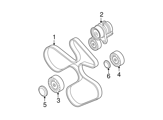 thumbnail image 2 of Schaeffler INA Drive Belt Tensioner For BMW E70 X5 XDrive35d | OEM 11 28 7 799 851 2 of 6