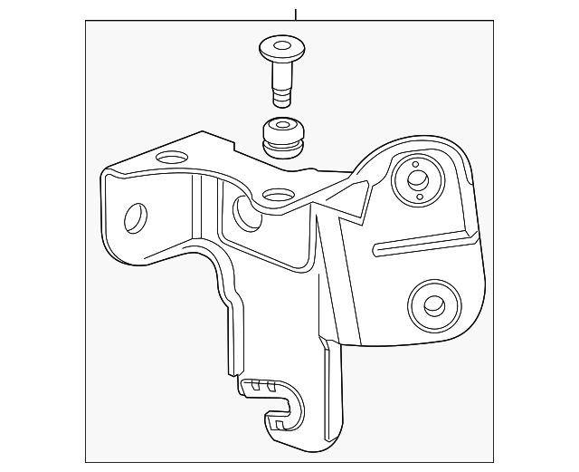 Brake Pressure Modulator Valve Bracket - GM (95493424)