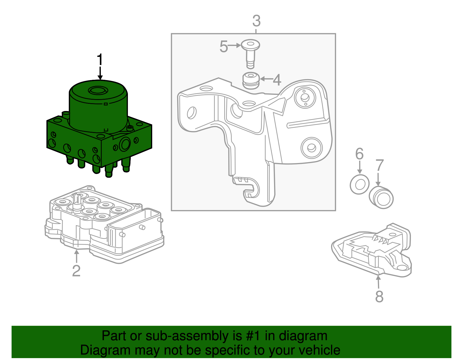 Brake Pressure Modulator Valve - GM (94559626)