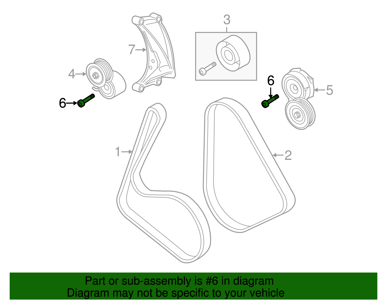 Belt Tensioner Bolt - Volkswagen (N-911-894-01)
