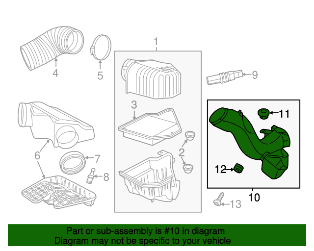 Intake Duct 7B0-129-609-A
