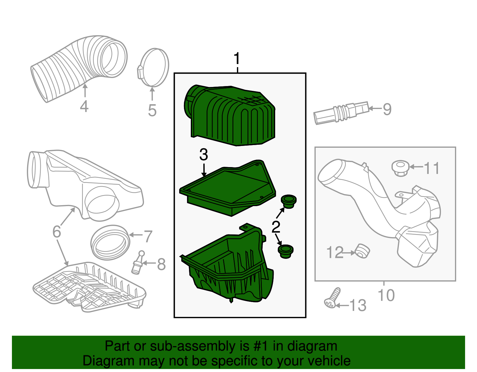 Air Cleaner Assembly 7B0-129-607-A