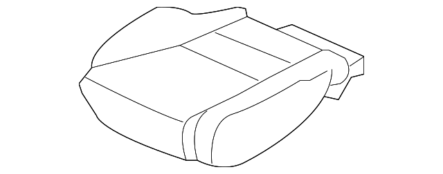 Rear Honda Genuine 82521-S5P-A01ZB Seat Back Trim Cover Left