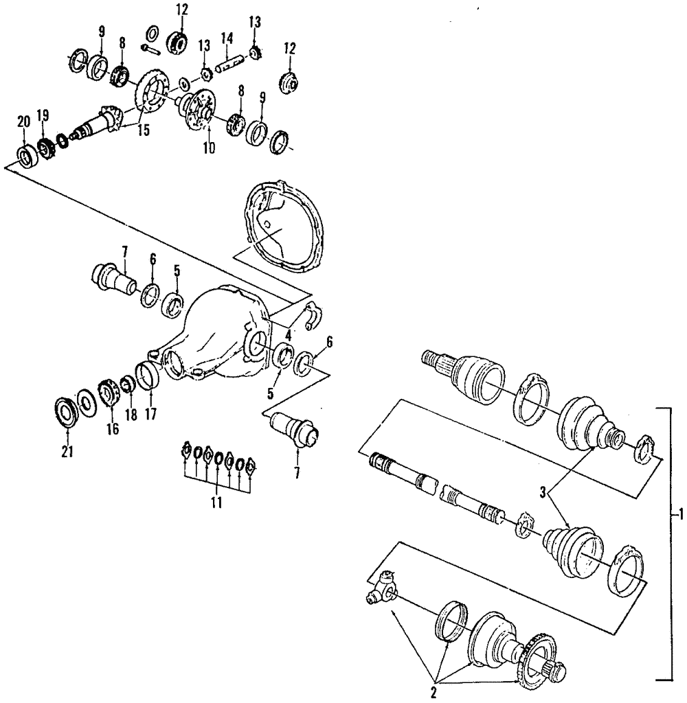 Pinion Shaft - Ford (E8BZ-4211-A)