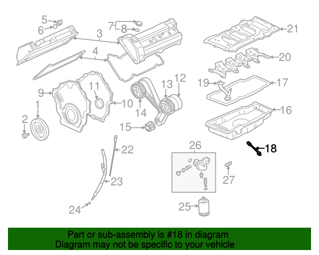19912008 GM Oil Level Sensor 12603784