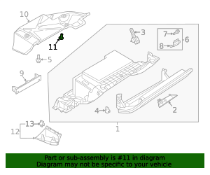 2016-2025 Audi Isolator Bracket WHT-007-080 | Genuine Audi Parts