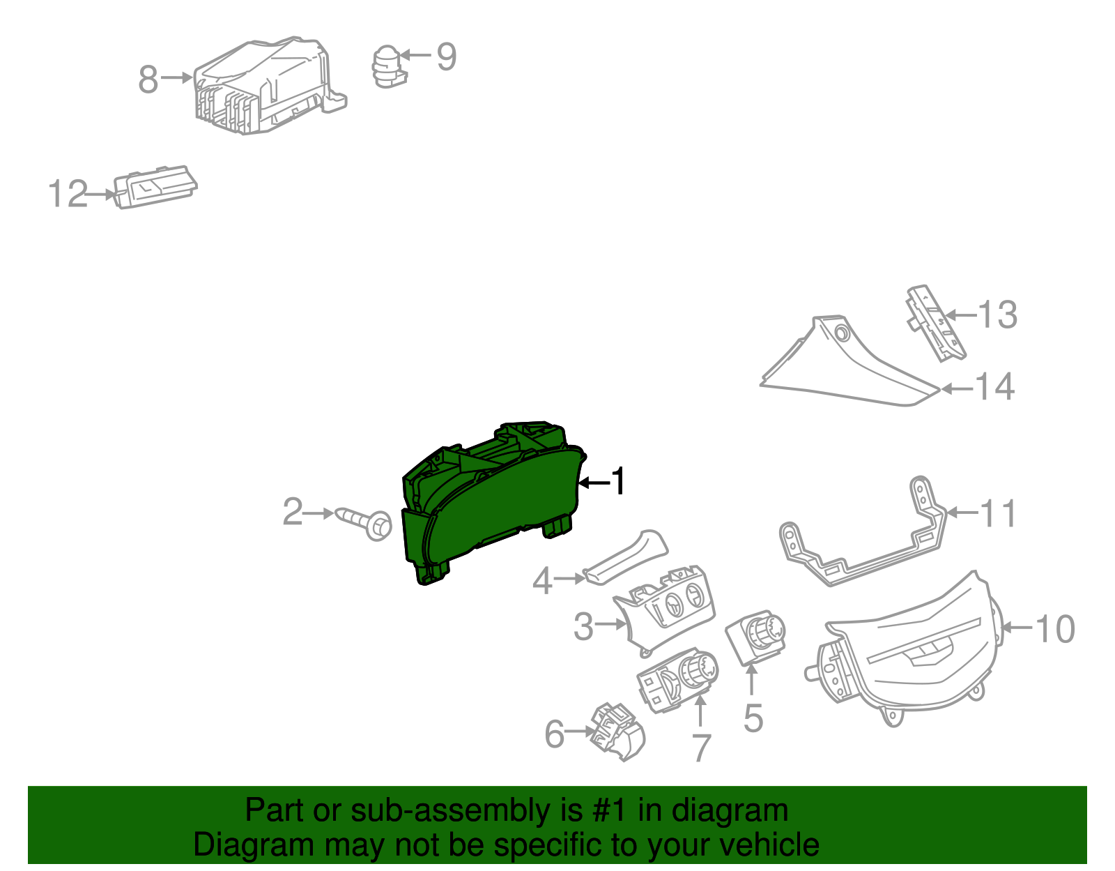 Cluster Assembly-Inst - GM (84068685)